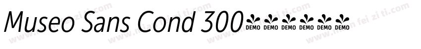 Museo Sans Cond 300字体转换